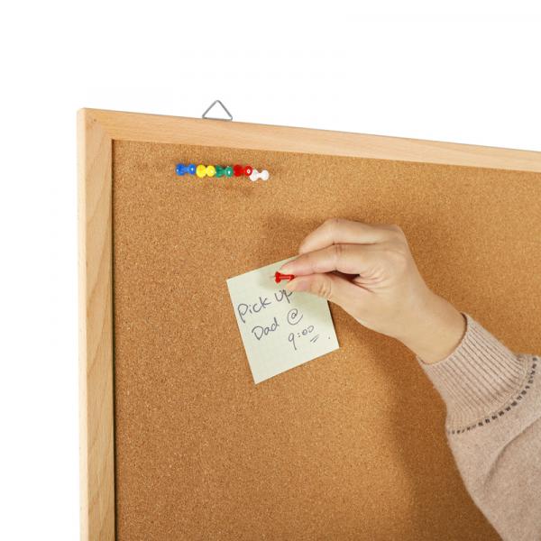 Дошка коркова, 60х90 см., дерев'яна рамка