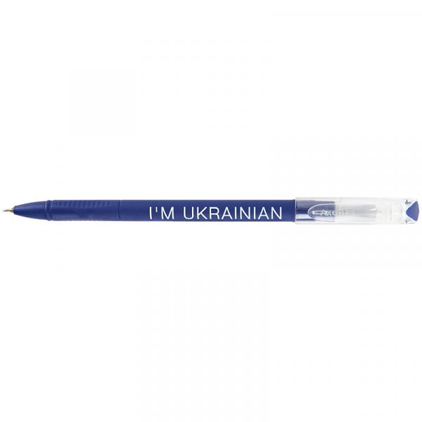 Ручка кулькова Direkt I'm ukrainian, синя