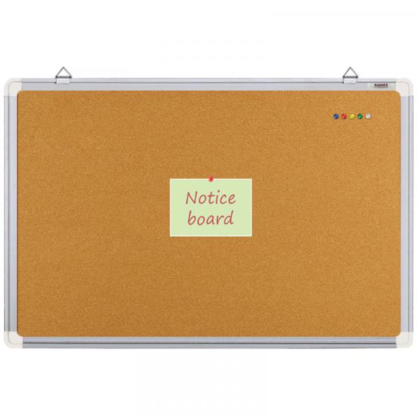 Дошка коркова, 45х60 см., алюмінієва рамка