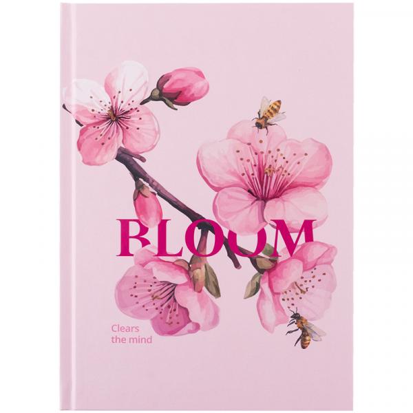 Книга записна тверда обкл. А5, 96 арк., кліт., Bloom