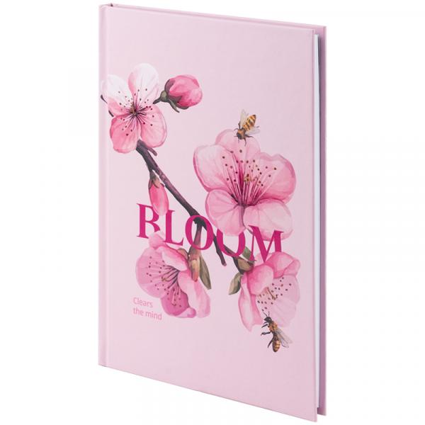 Книга записна тверда обкл. А5, 96 арк., кліт., Bloom