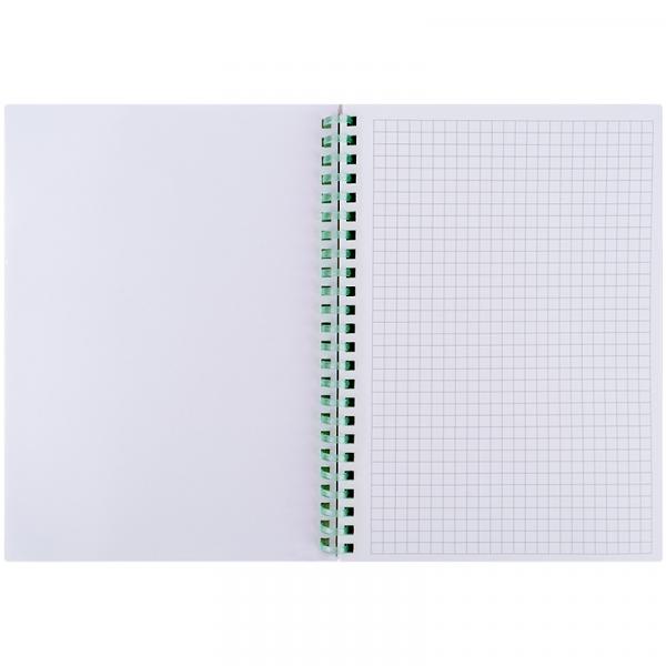 Блокнот на спіралі карт. обк., А5,80 арк,кл.,OS,Aqua field