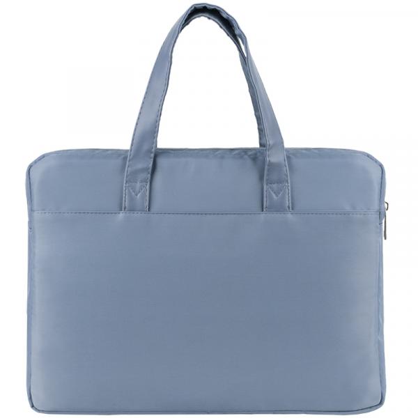 Сумка для документів текстильна А4, 1 відділення, блакитна