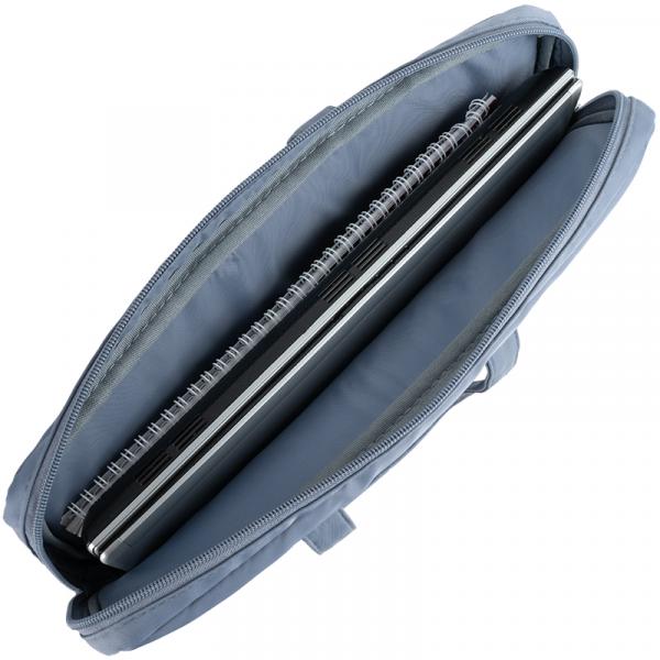 Сумка для документів текстильна А4, 1 відділення, блакитна