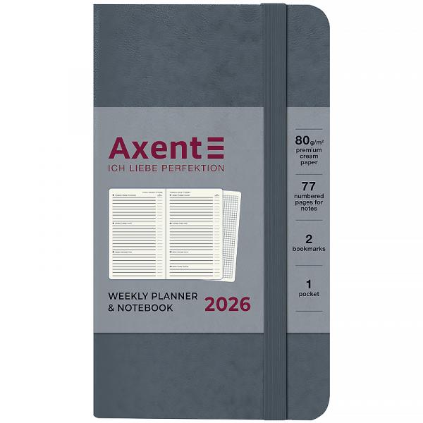Щотижневик 2026 Pocket Strong, 90*150, сірий
