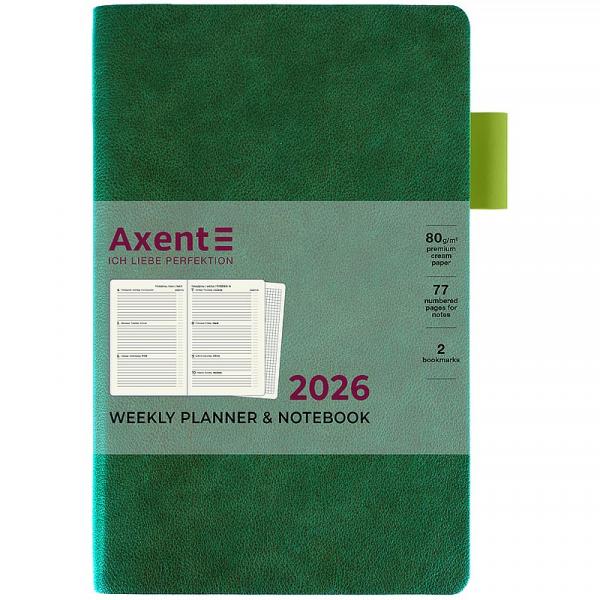 Щотижневик 2026 Partner Soft Muse, 125*195, зелений