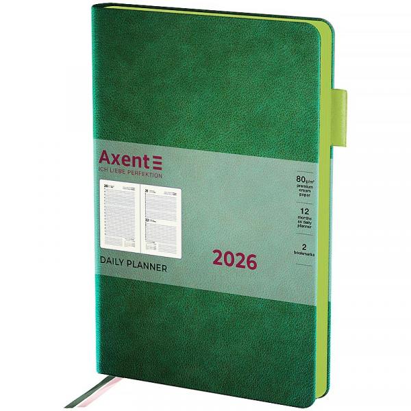 Щоденник 2026 Partner Soft Muse, 145*210, зелений