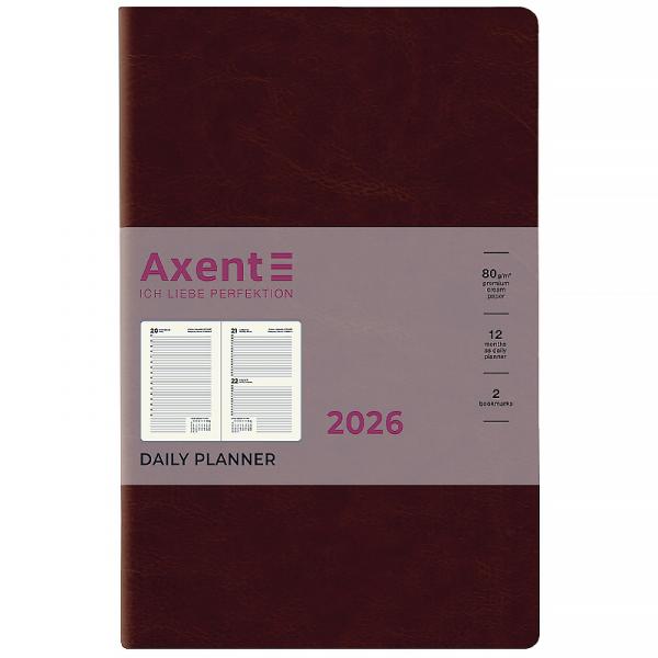Щоденник 2026 Partner City Soft, 145*210, коричневий