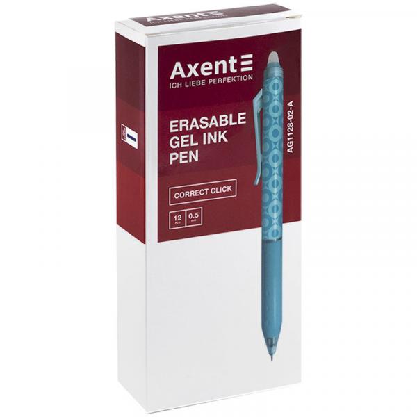 Ручка гелева автоматична "пиши-стирай" Correct Click, синя