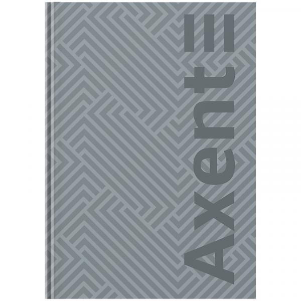Книга записна А4-, 203*273 мм,96арк., кліт., Pattern, сіра
