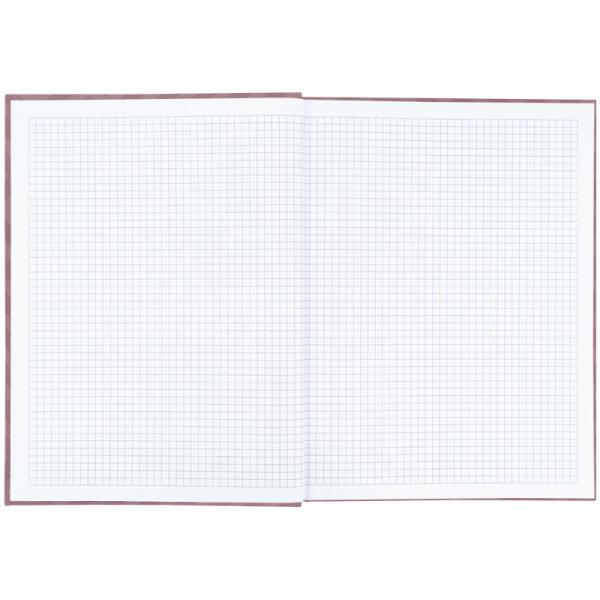 Книга записна А4-, 203*273 мм,96арк., кліт., Pattern, рожева