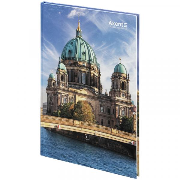 Книга записна А4-, 203*273 мм,96арк., кліт., City, Berlin