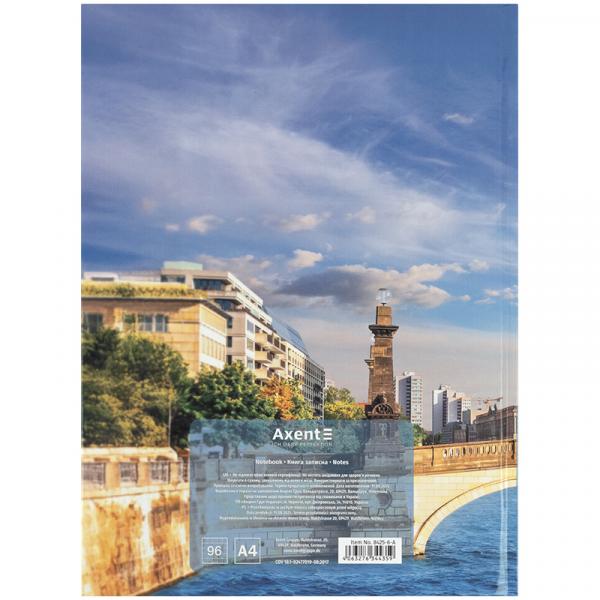 Книга записна А4-, 203*273 мм,96арк., кліт., City, Berlin