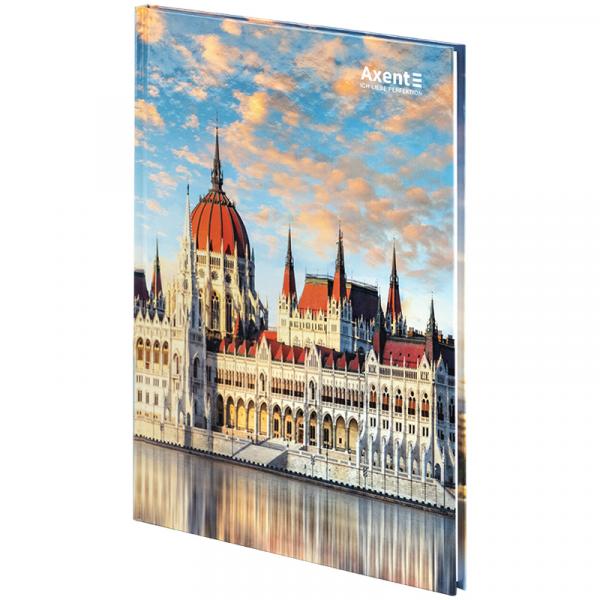 Книга записна А4-, 203*273 мм,96арк., кліт., City, Budapest