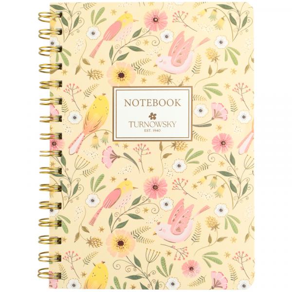 Блокнот на спіралі тв. об., А5, 80 арк,кл,TR,Secret Garden 2