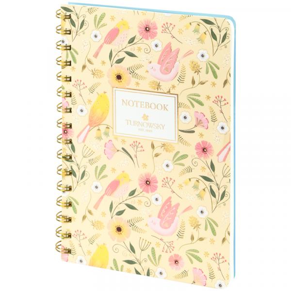 Блокнот на спіралі тв. об., А5, 80 арк,кл,TR,Secret Garden 2
