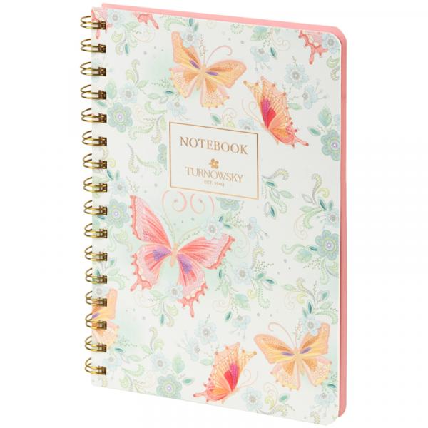 Блокнот на спіралі тв. об., А5, 80 арк,кл,TR,Nat Melody 1