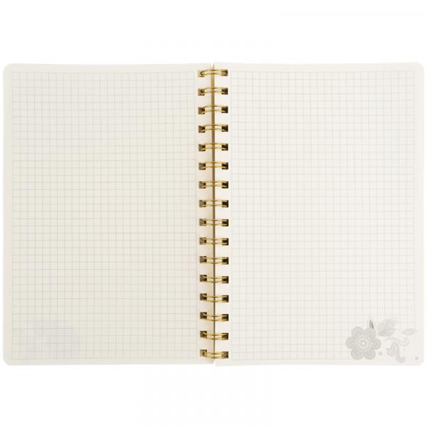 Блокнот на спіралі тв. об., А5, 80 арк,кл,TR,Nat Melody 3