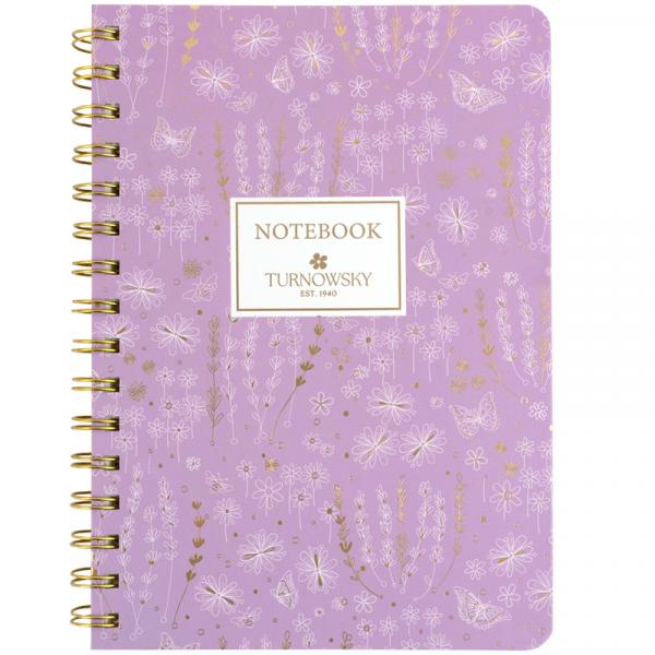 Блокнот на спіралі тв. об., А5, 80 арк,кл,TR,Morning Dew 1