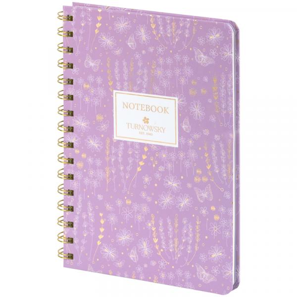 Блокнот на спіралі тв. об., А5, 80 арк,кл,TR,Morning Dew 1