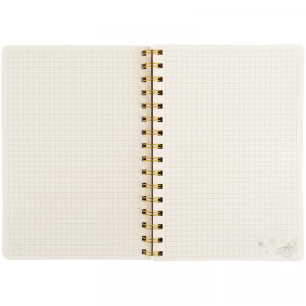 Блокнот на спіралі тв. об., А5, 80 арк,кл,TR,Morning Dew 1