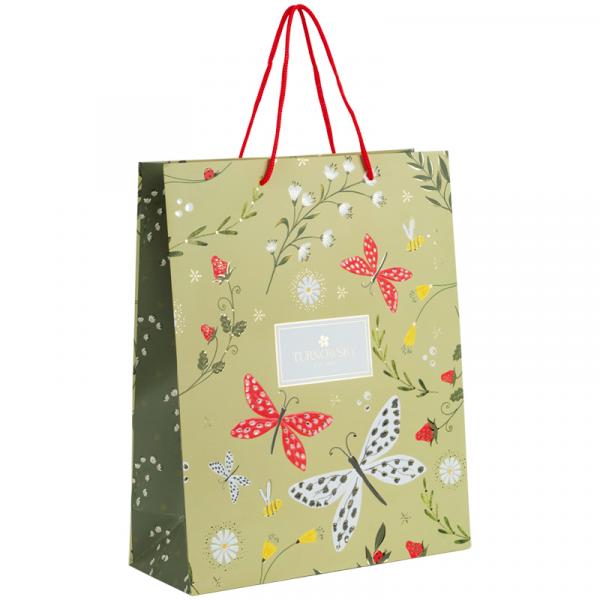Пакет паперовий подарунковий, 26х32см, TR, Secret Garden 2