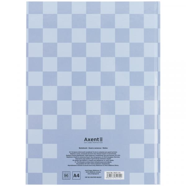 Книга записна А4-, 203*273 мм,96арк., кліт., Mosaic, сіра