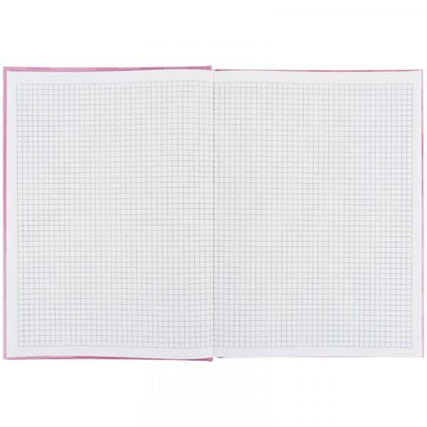 Книга записна А4-, 203*273 мм,96арк., кліт., Mosaic, рожева