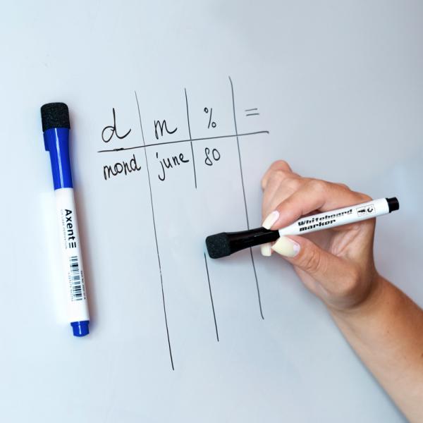 Маркер Whiteboard Magnetic 2555-A, 1-2 мм, набір 3 кольорів