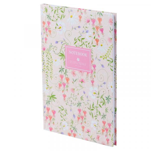 Книга записна тверда обкл. А5, 96 арк., кліт., TR, Floral 1