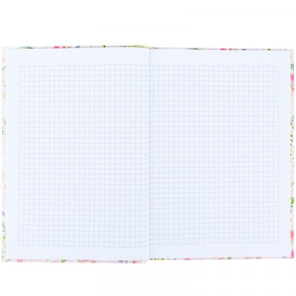 Книга записна тверда обкл. А5, 96 арк., кліт., TR, Floral 1