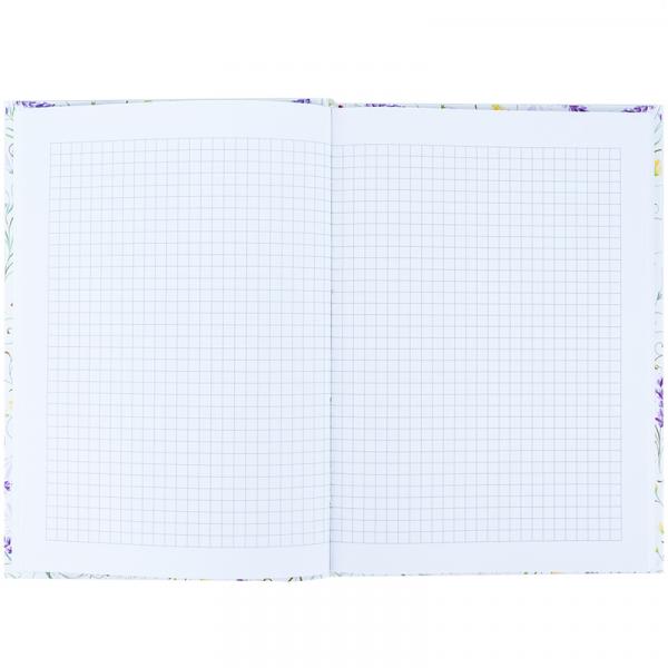 Книга записна тверда обкл. А5, 96 арк., кліт., TR, Floral 3