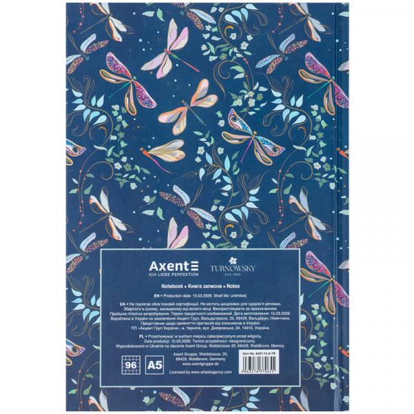 Книга записна тверда обкл. А5, 96 арк., кліт., TR, Floral 6