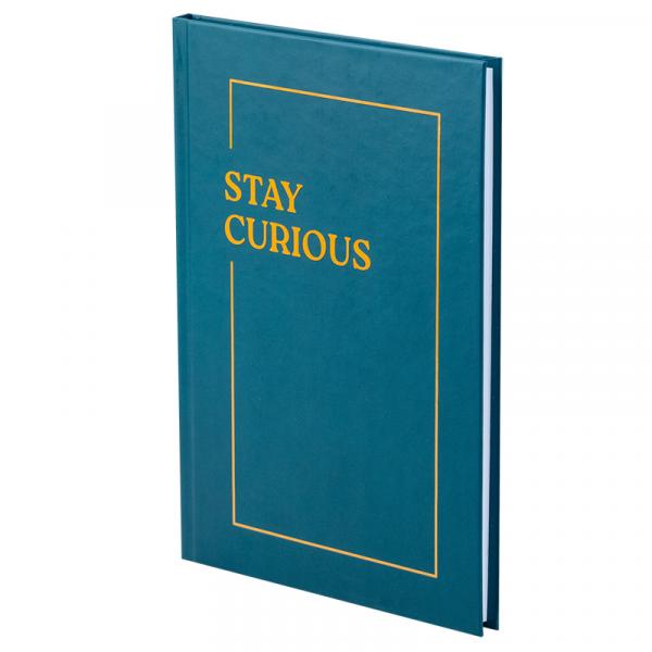 Книга записна тверда обкл. А5, 96 арк., кліт., Stay curious