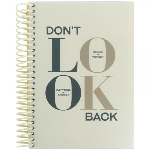 Блокнот з розділювачами, А5, 120арк, кліт, Don't look back