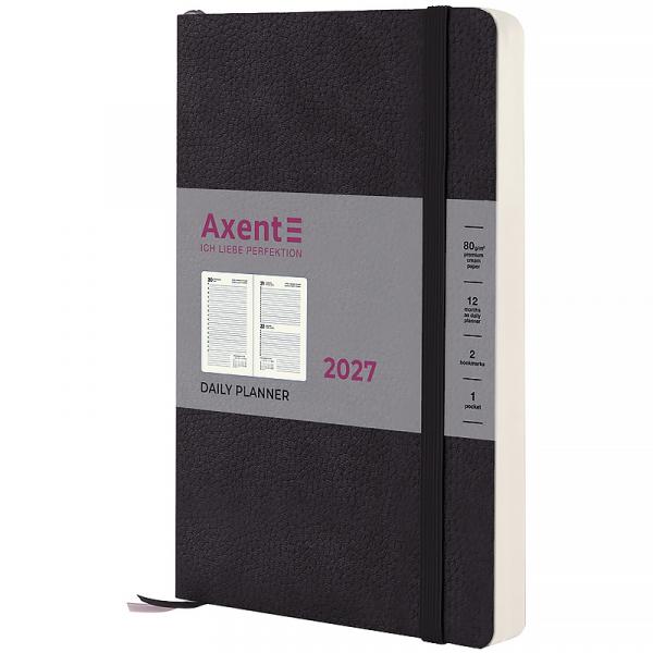 Щоденник 2027 Partner Soft Skin, 145*210, чорний