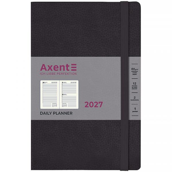 Щоденник 2027 Partner Soft Skin, 145*210, чорний