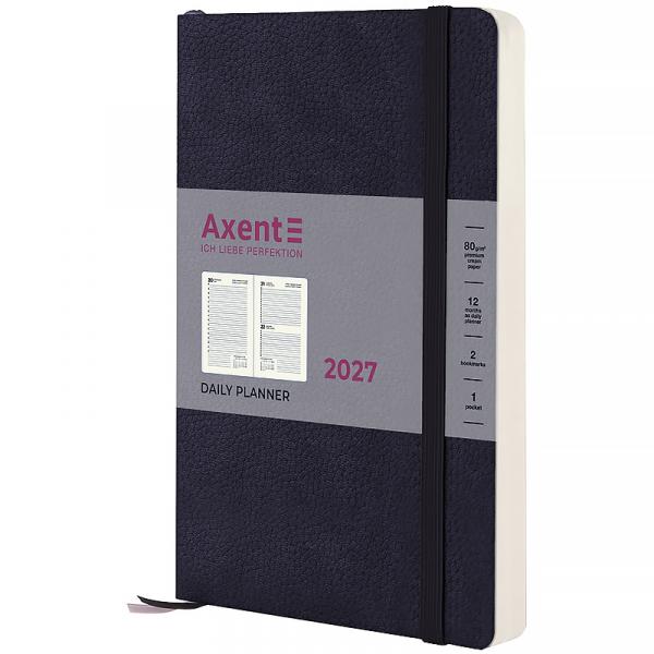 Щоденник 2027 Partner Soft Skin, 145*210, синій