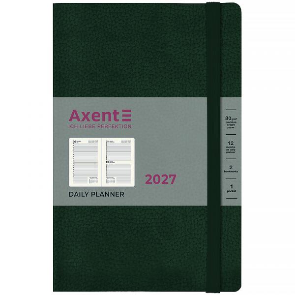 Щоденник 2027 Partner Soft Skin, 145*210, темно-зелений