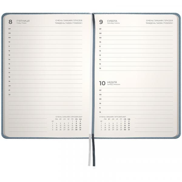 Щоденник 2027 Pocket Strong, 104*146, сірий