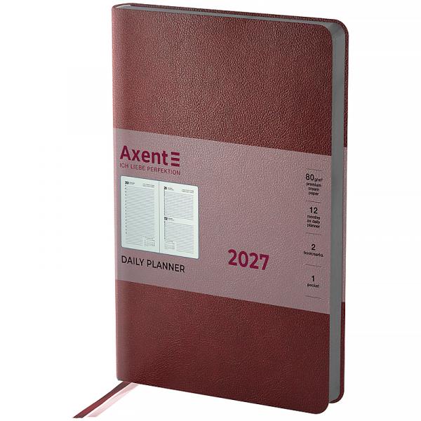 Щоденник 2027 Partner Soft Muse, 145*210, бордовий