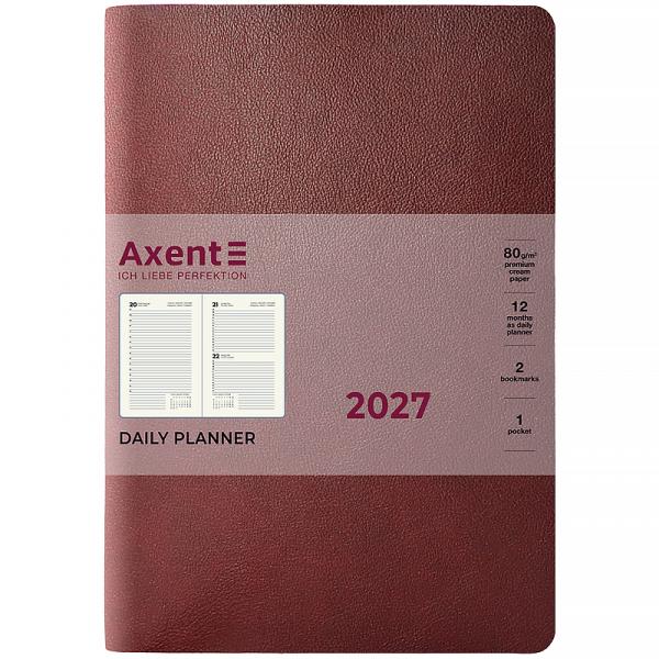 Щоденник 2027 Partner Soft Muse, 145*210, бордовий