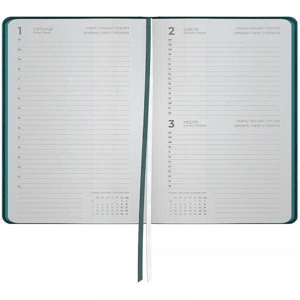 Щоденник 2027 Partner Soft Cloud, 145*210, смарагдовий