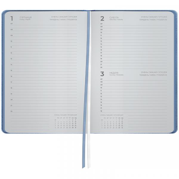 Щоденник 2027 Partner Soft Cloud, 145*210, блакитний