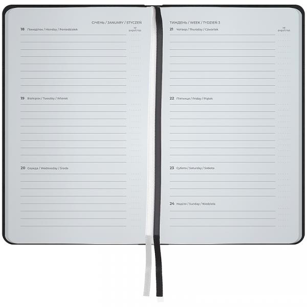 Щотижневик 2027 Pocket Strong, 90*150, чорний