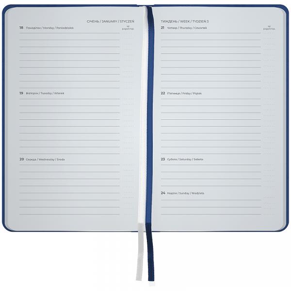 Щотижневик 2027 Pocket Strong, 90*150, синій