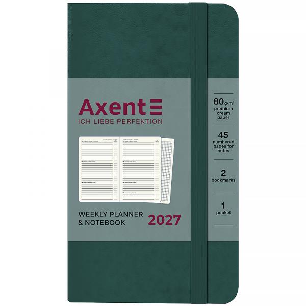 Щотижневик 2027 Pocket Strong, 90*150, малахітовий