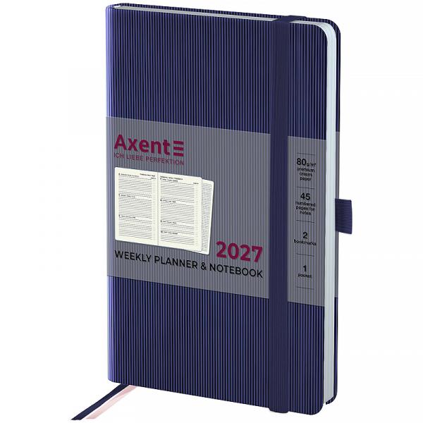 Щотижневик 2027 Partner Lines, 125*195, темно синій