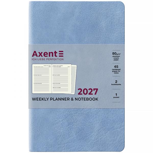 Щотижневик 2027 Partner Soft Cloud, 125*195, блакитний