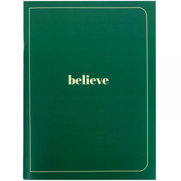 Зошит для записів А4  96 арк., кліт., Believe